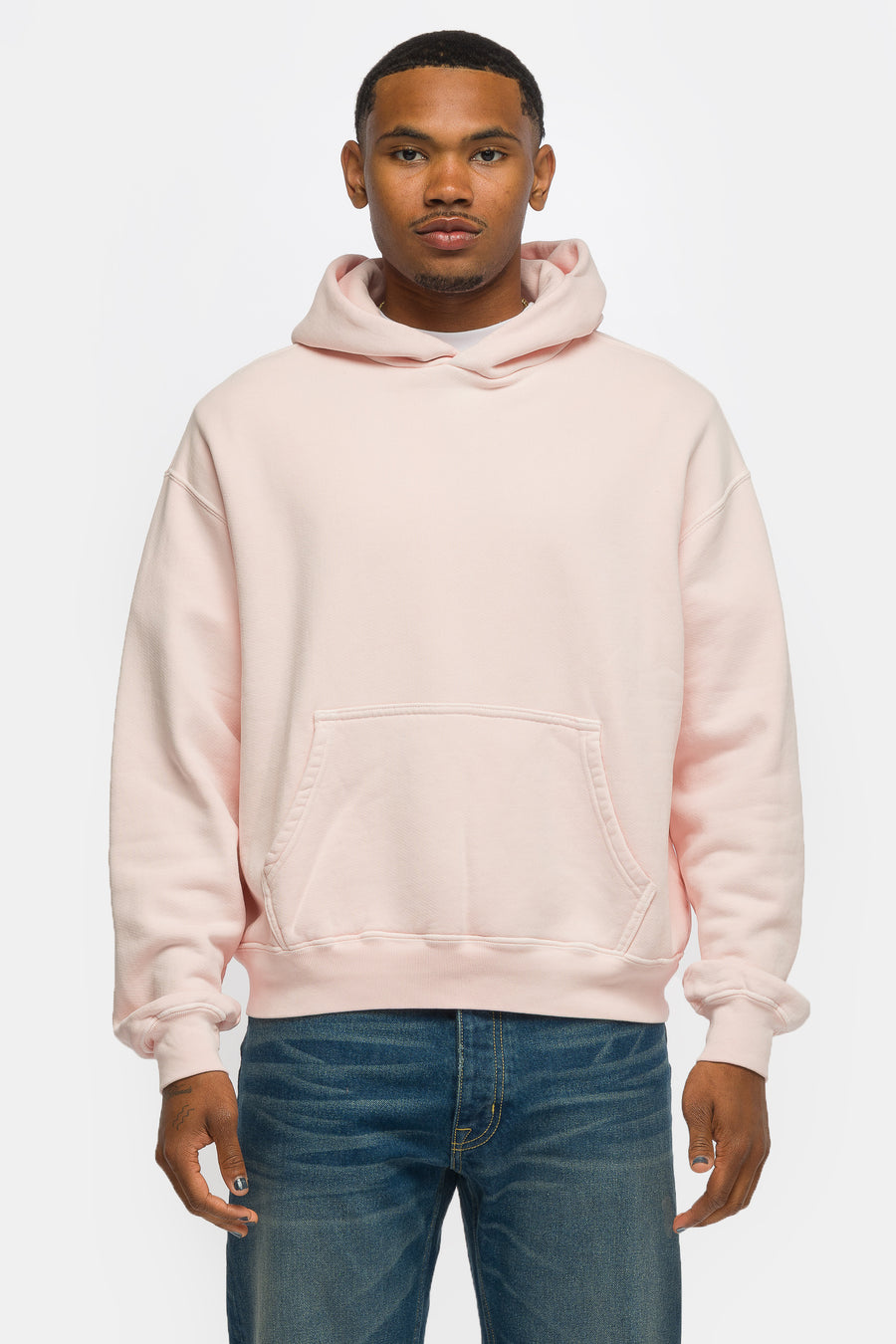 Bare Knuckles Basics Hoodie in Baby Pink - Notre