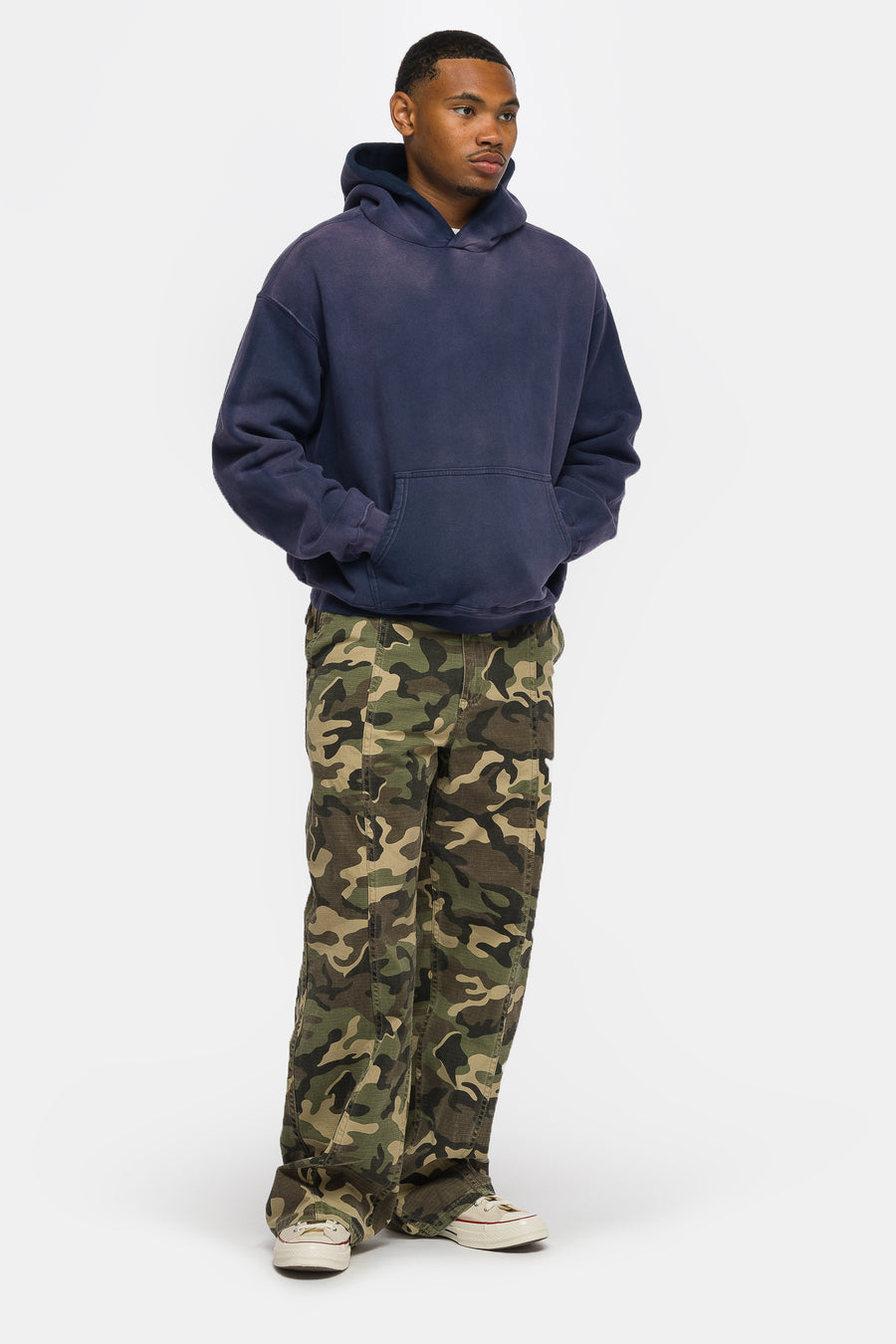 Bare Knuckles Basics Hoodie in Burnt Navy - Notre