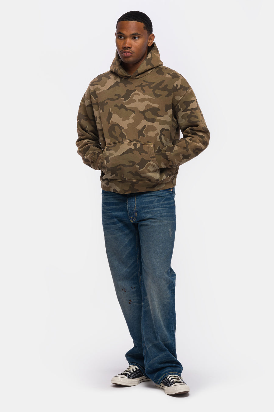 Bare Knuckles Basics Hoodie in Star Camo - Notre