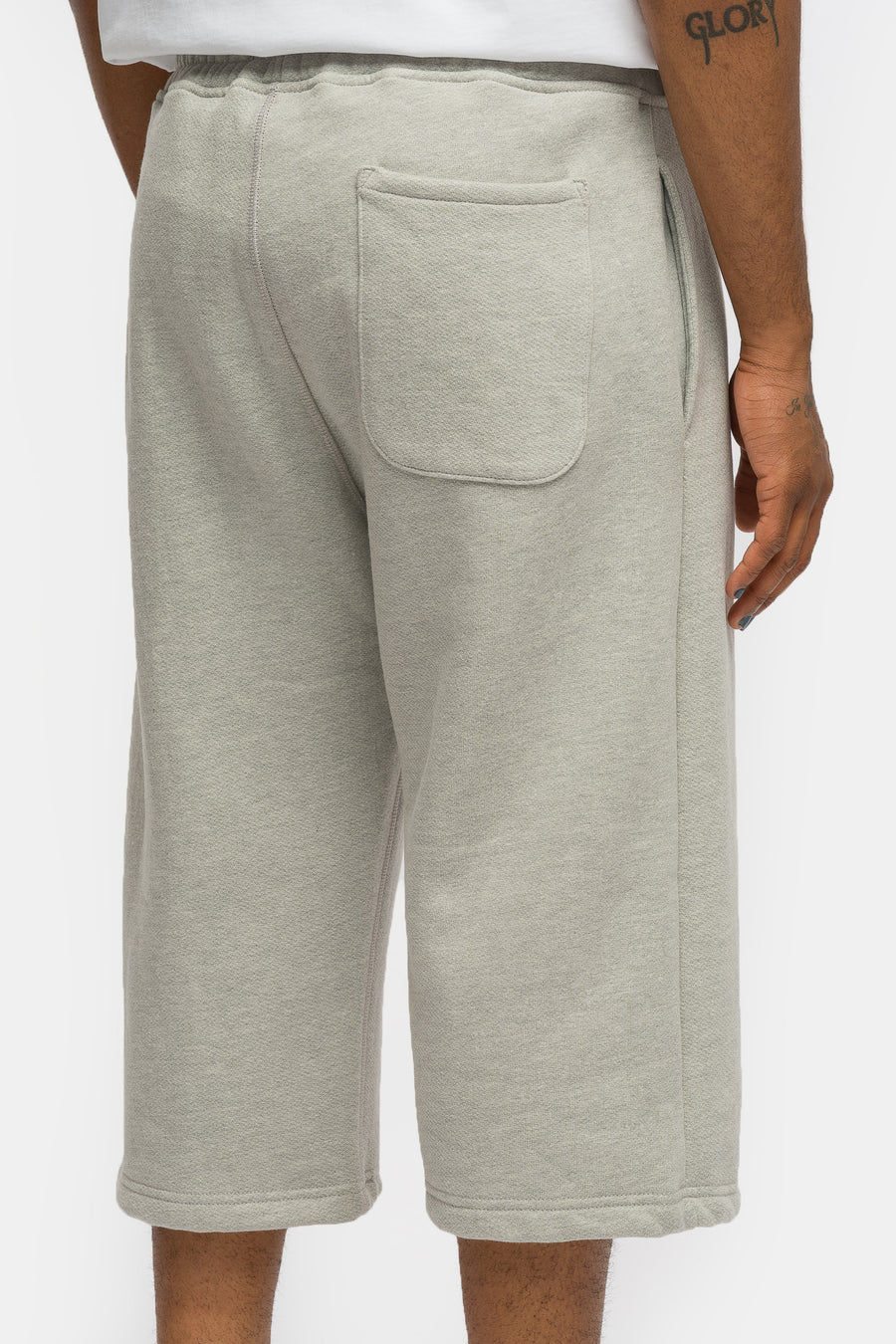 Bare Knuckles Basics Sweatshort in Heather Grey - Notre
