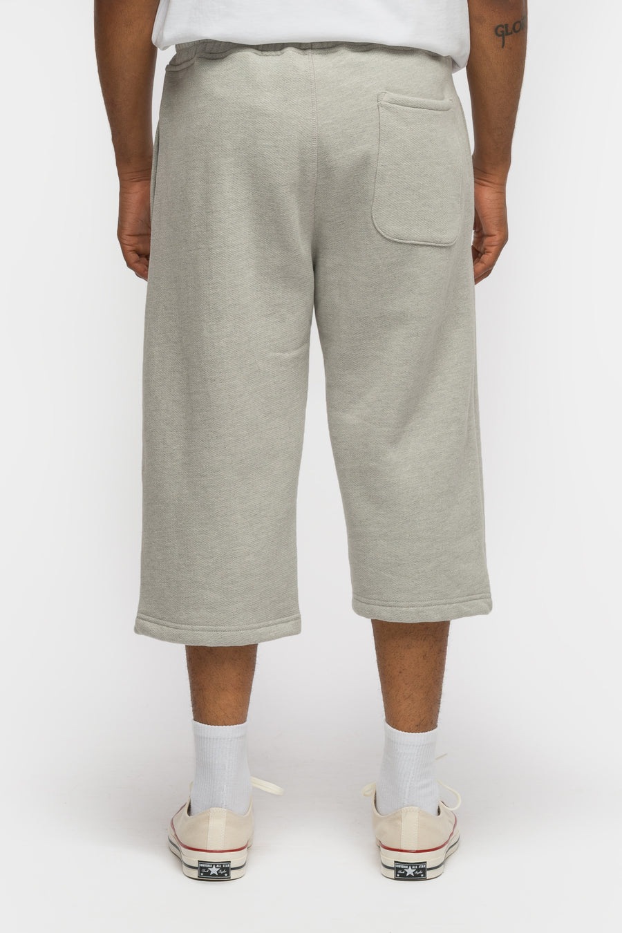 Bare Knuckles Basics Sweatshort in Heather Grey - Notre