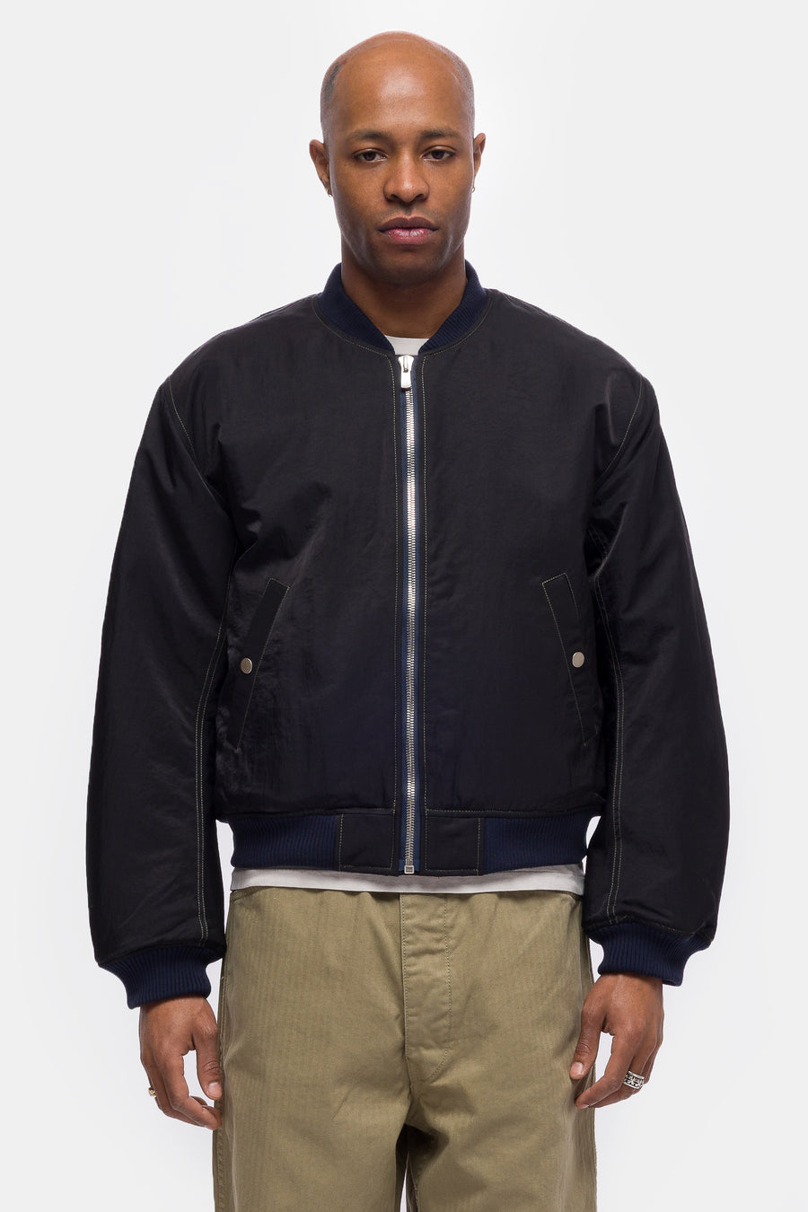 Bare Knuckles Breach Bomber Jacket in Black - Notre