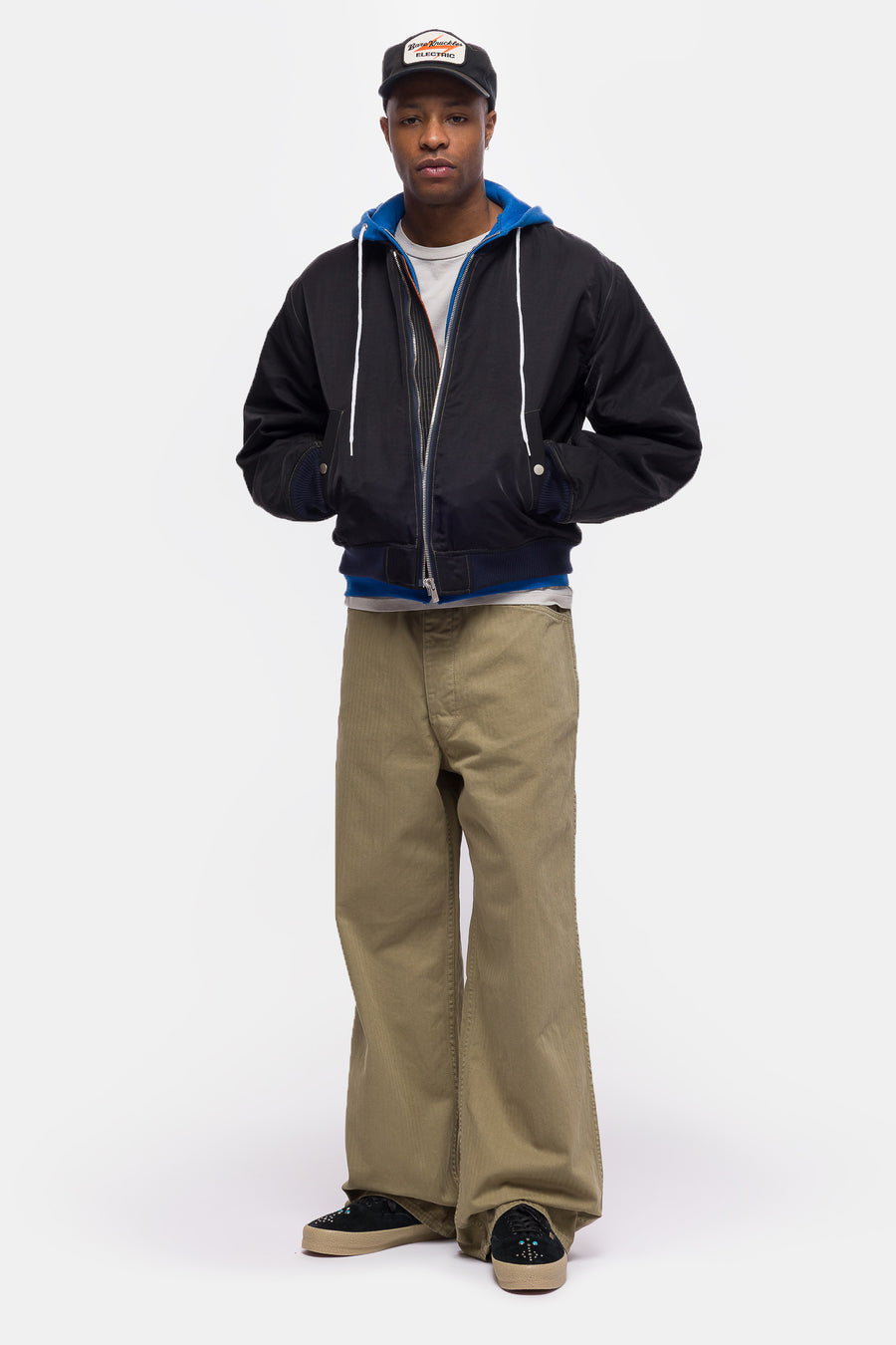 Bare Knuckles Breach Bomber Jacket in Black - Notre