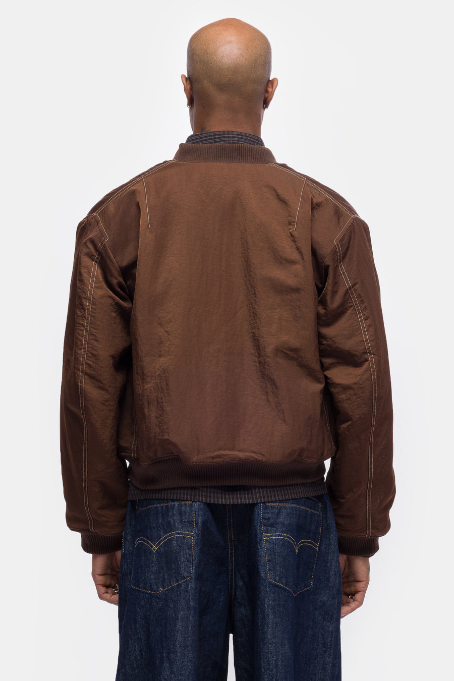 Bare Knuckles Breach Bomber Jacket in Brown - Notre