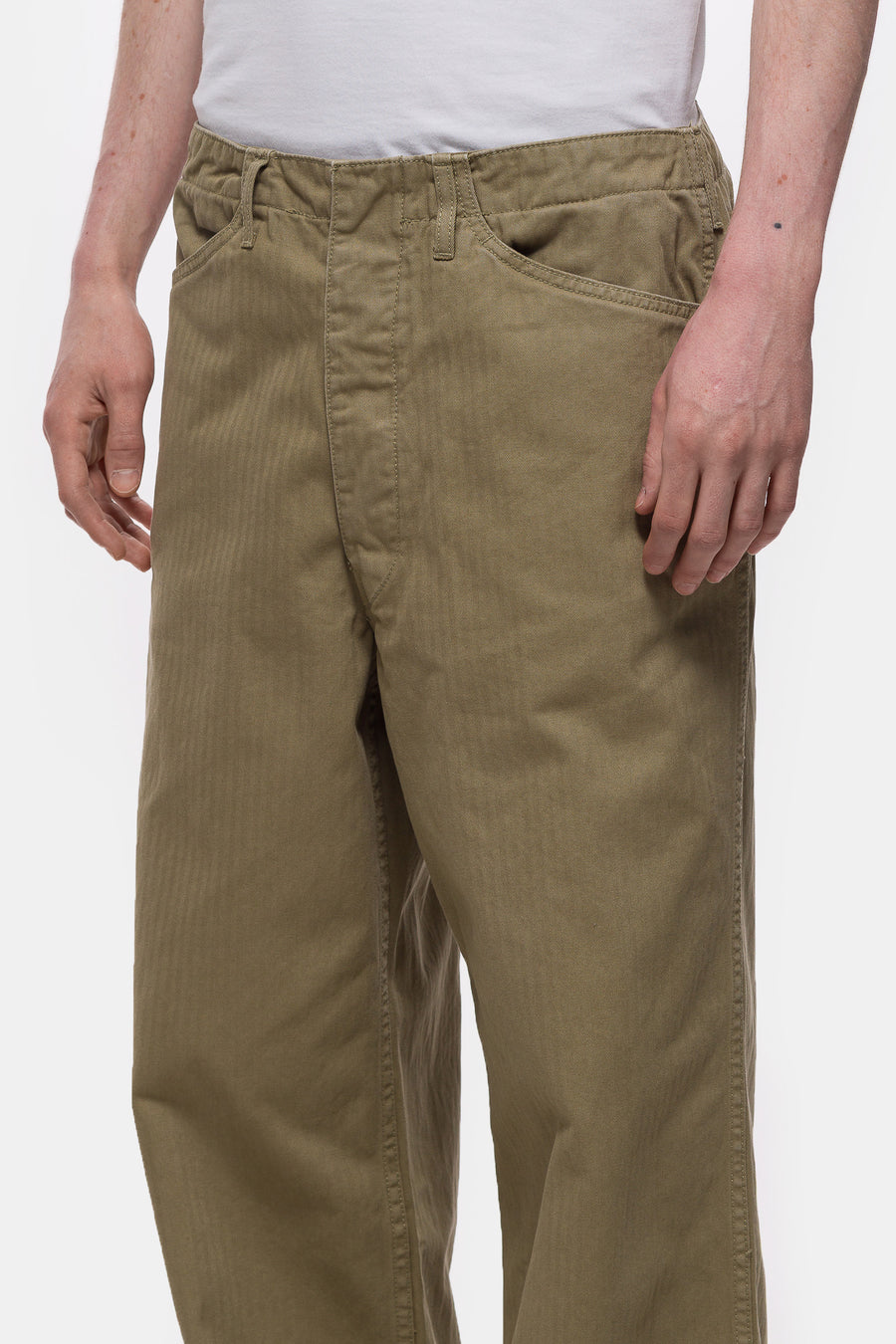 Bare Knuckles HBT Service Pant in Washed Olive - Notre