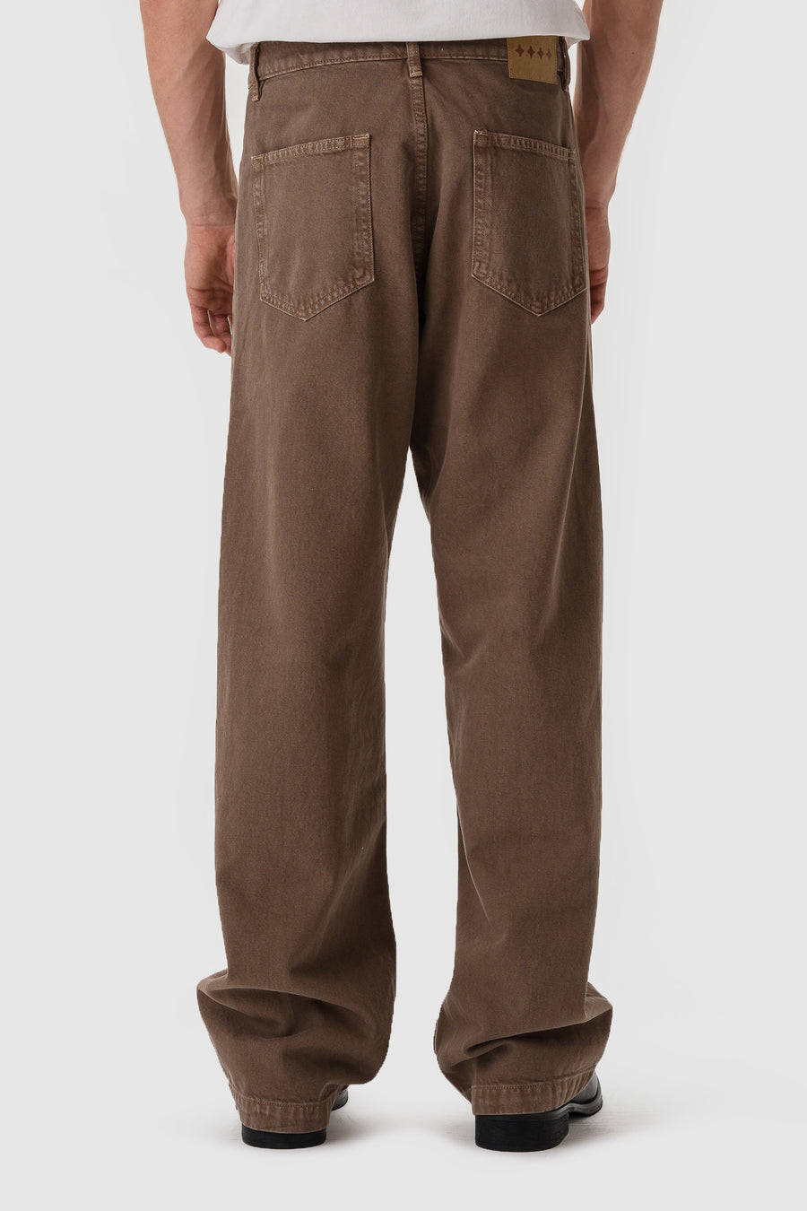 Bare Knuckles Javier Wide Leg Jean in Mocha Brown - Notre
