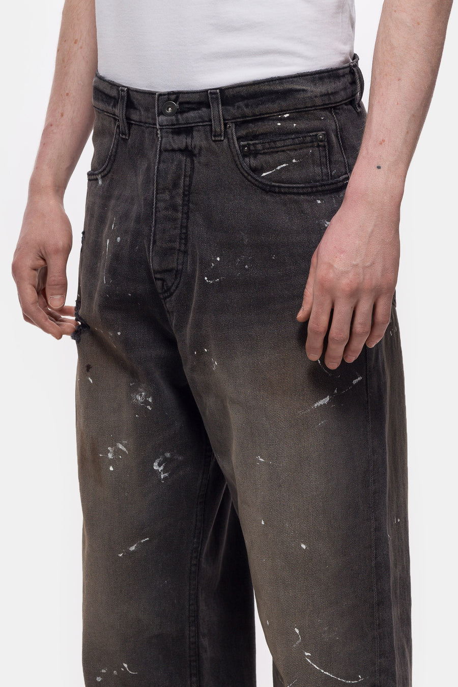 Bare Knuckles Javier Wide Leg Jean in Rivera Black - Notre