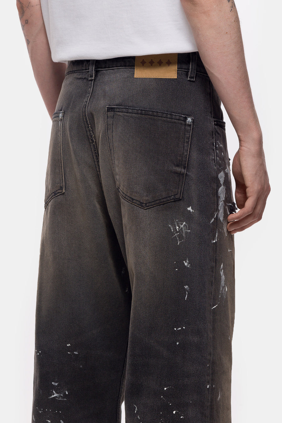 Bare Knuckles Javier Wide Leg Jean in Rivera Black - Notre