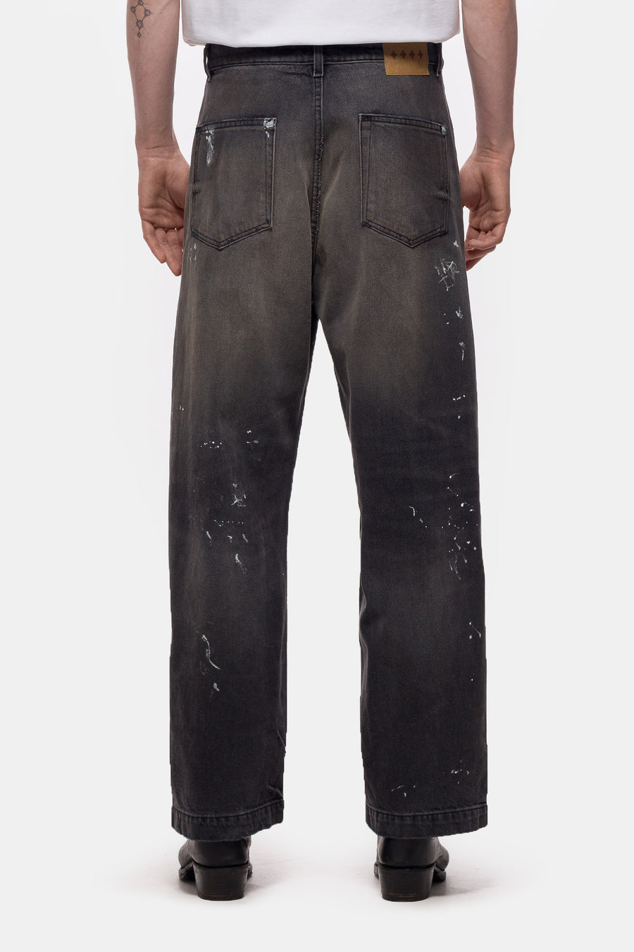 Bare Knuckles Javier Wide Leg Jean in Rivera Black - Notre