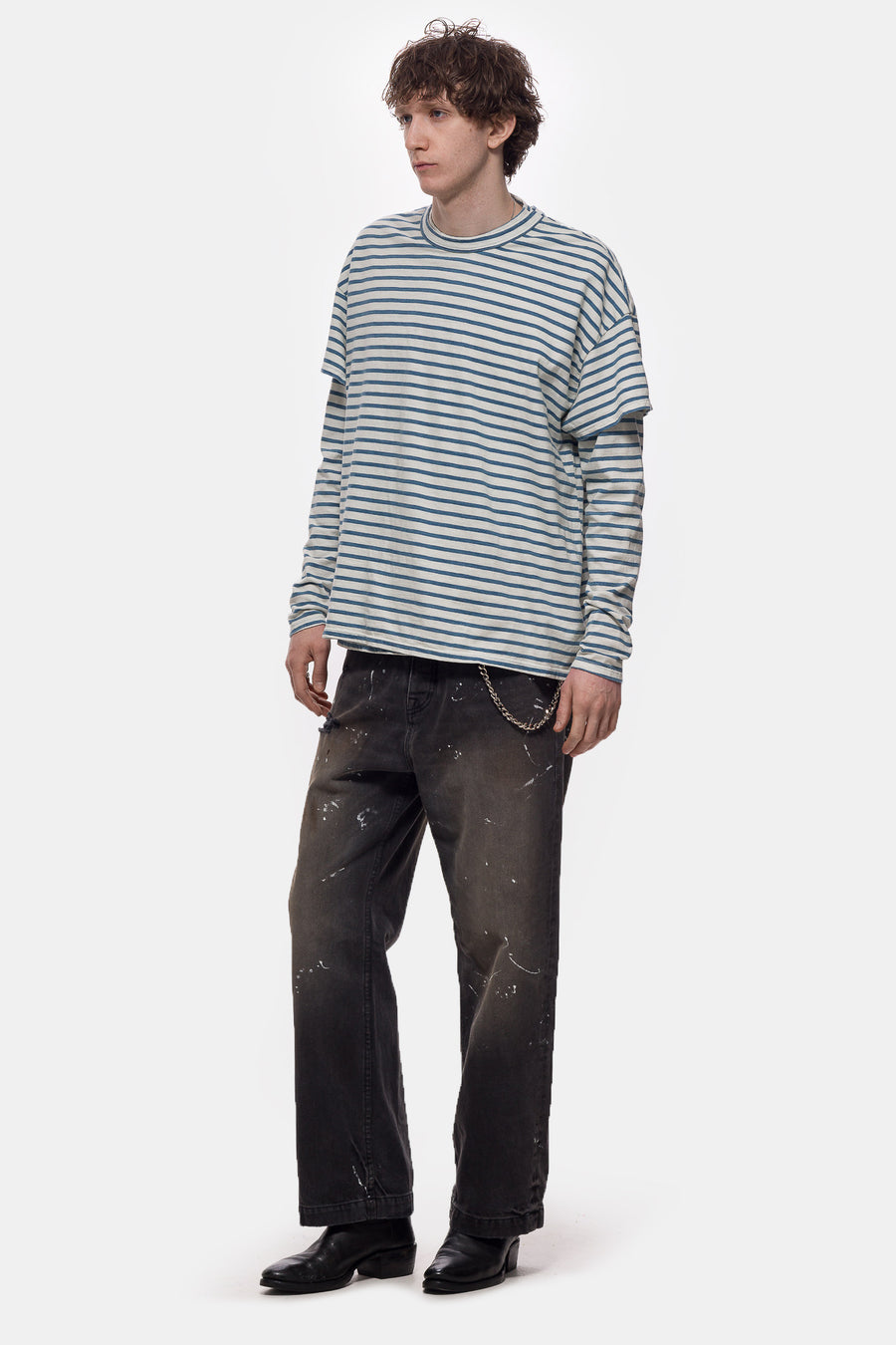 Bare Knuckles Javier Wide Leg Jean in Rivera Black - Notre