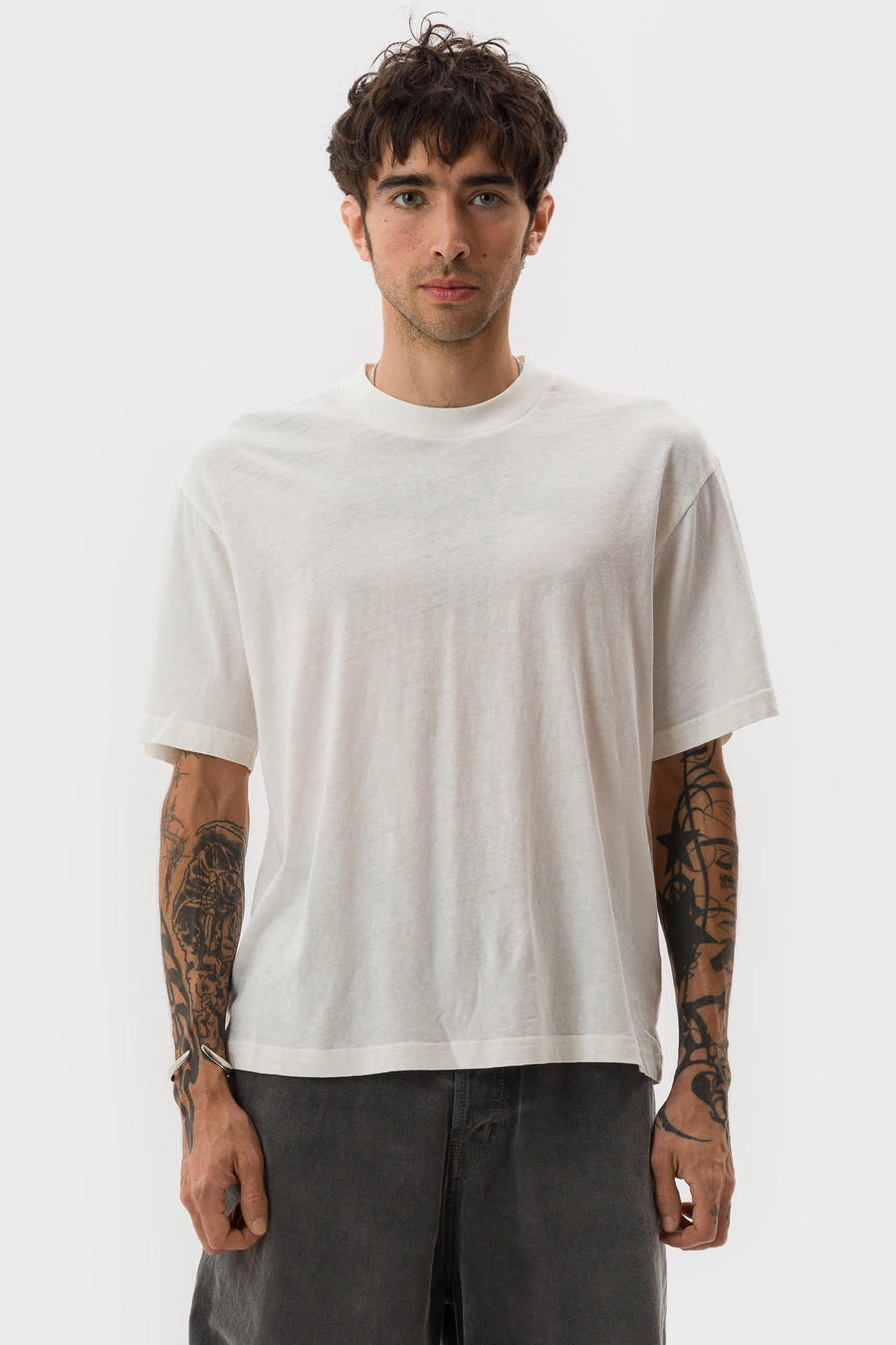 Bare Knuckles Mickey T-Shirt in Rinse White - Notre