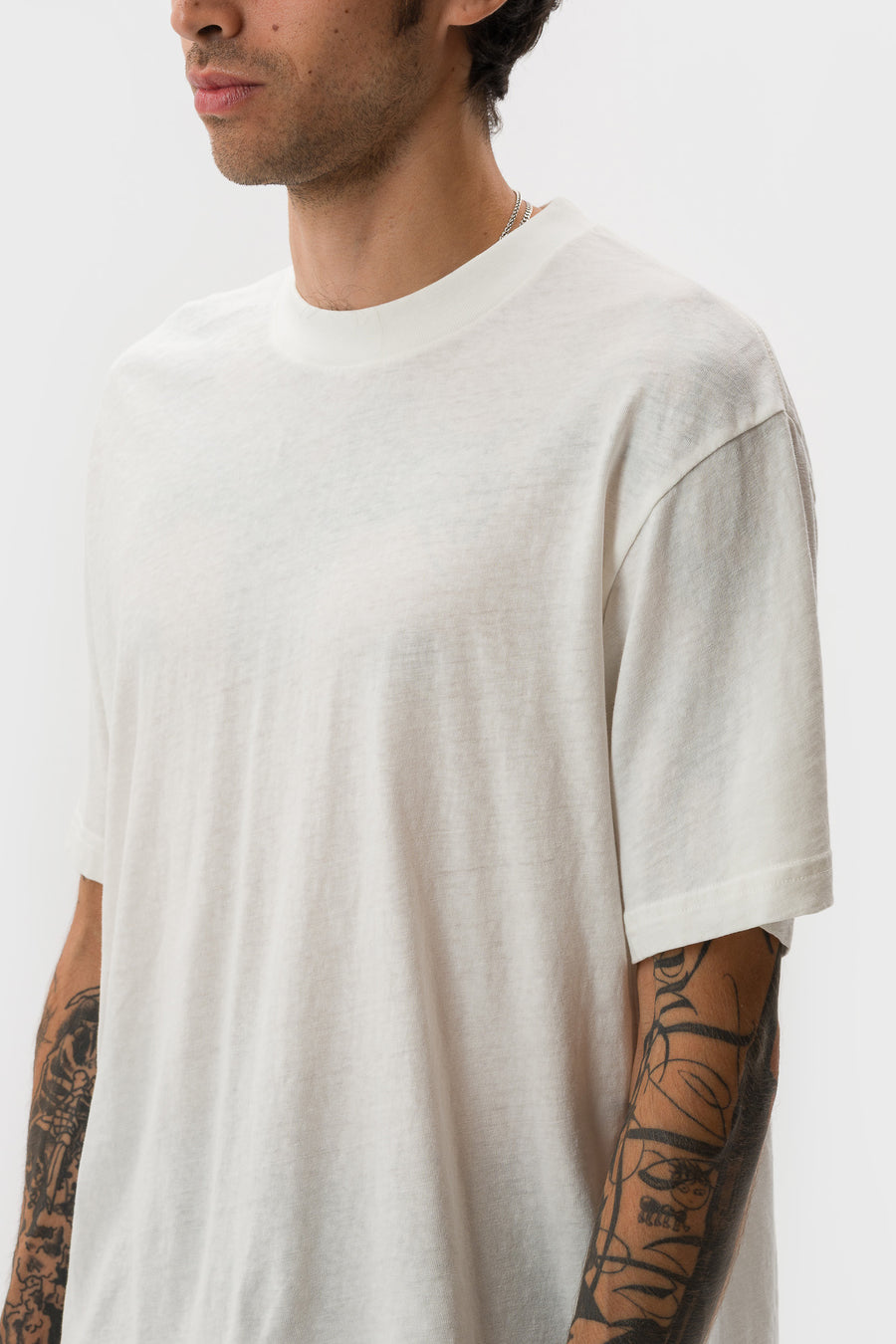 Bare Knuckles Mickey T-Shirt in Rinse White - Notre