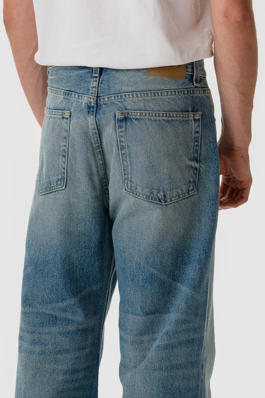 Bare Knuckles Serge Loose Bootcut Jean in Dusk Indigo - Notre