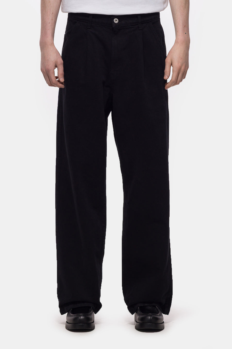 Bare Knuckles Studio Cotton Trouser in Black - Notre