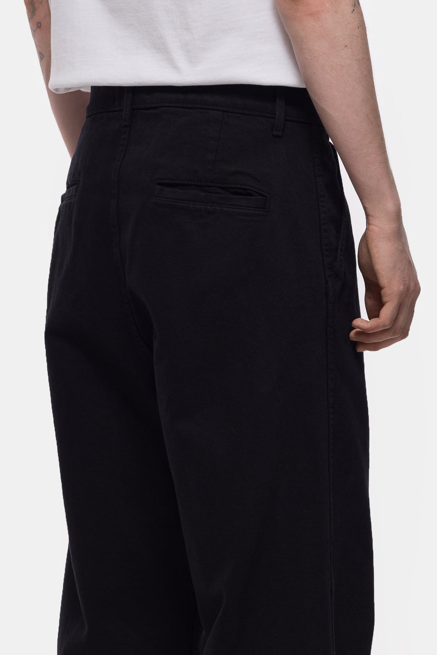 Bare Knuckles Studio Cotton Trouser in Black - Notre