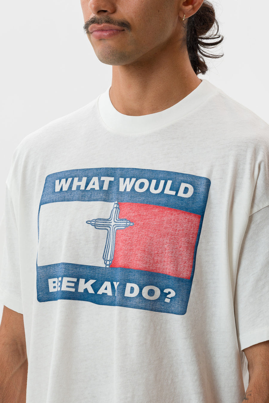 Bare Knuckles WWBKD Kelley T-Shirt in Rinse White - Notre