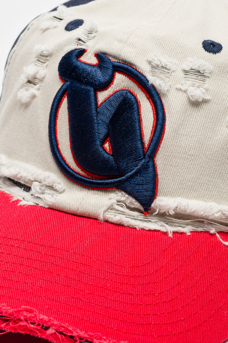 Basketcase Gallery B Hat in Red/Navy/Cream - Notre