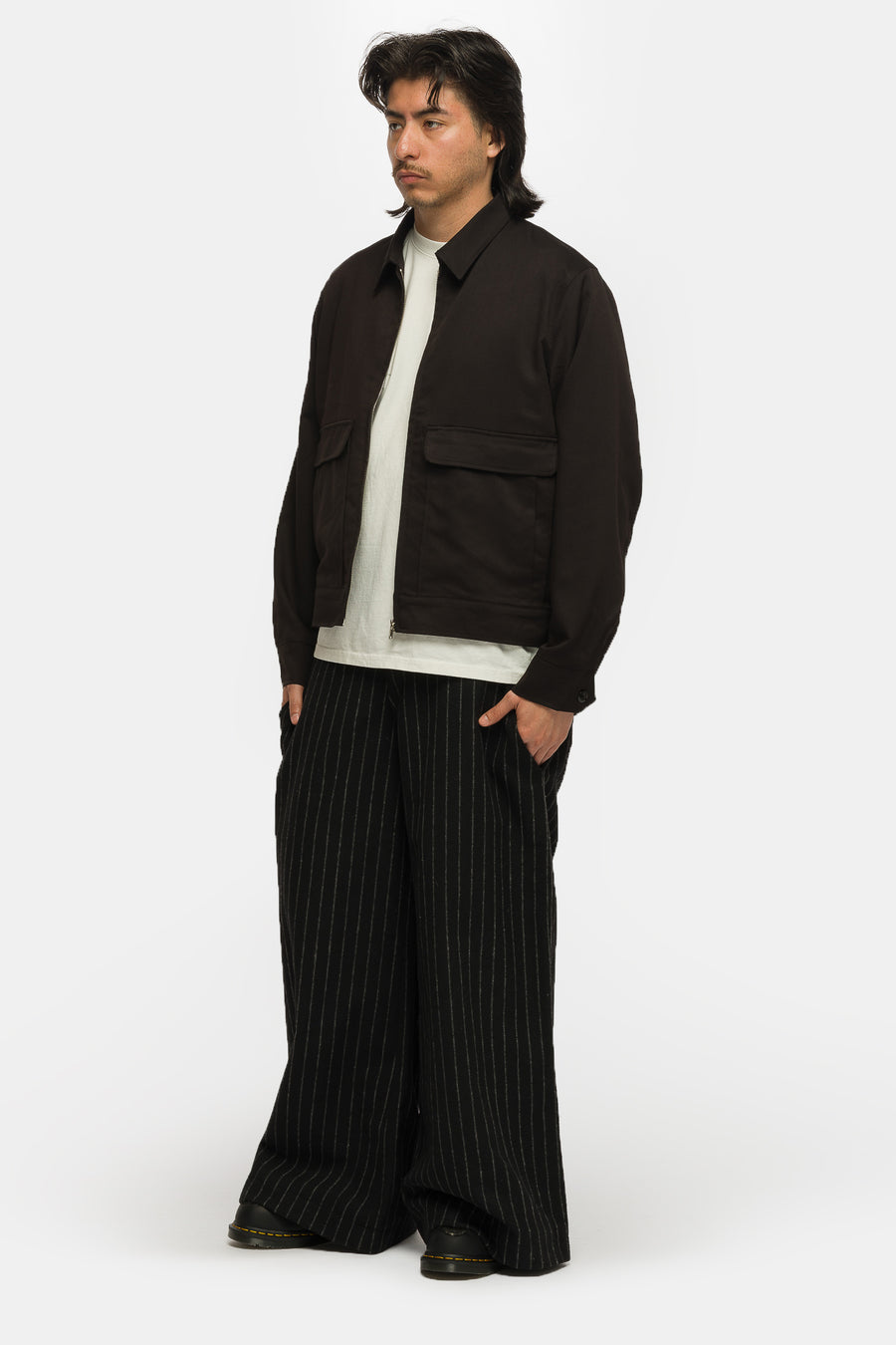 Basketcase Gallery Big Mac Silk Lined Jacket in Jet Black - Notre