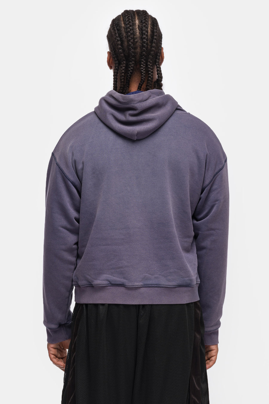 Charms Thermal Lined Pullover Hoodie in Washed Navy
