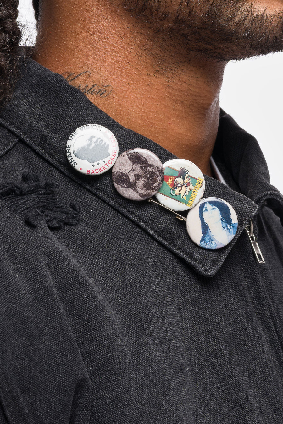 Charms Work Jacket in Vintage Black