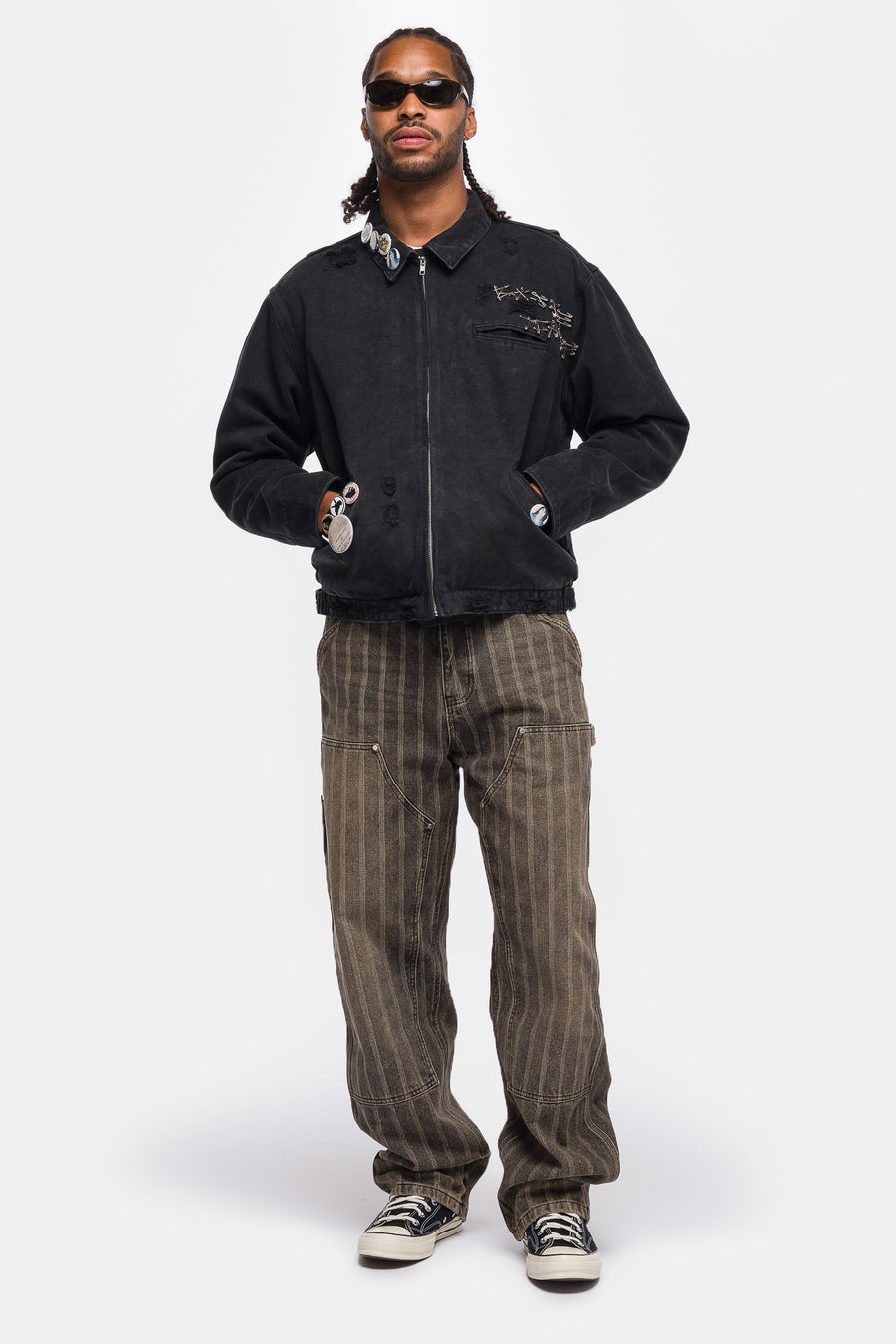 Charms Work Jacket in Vintage Black