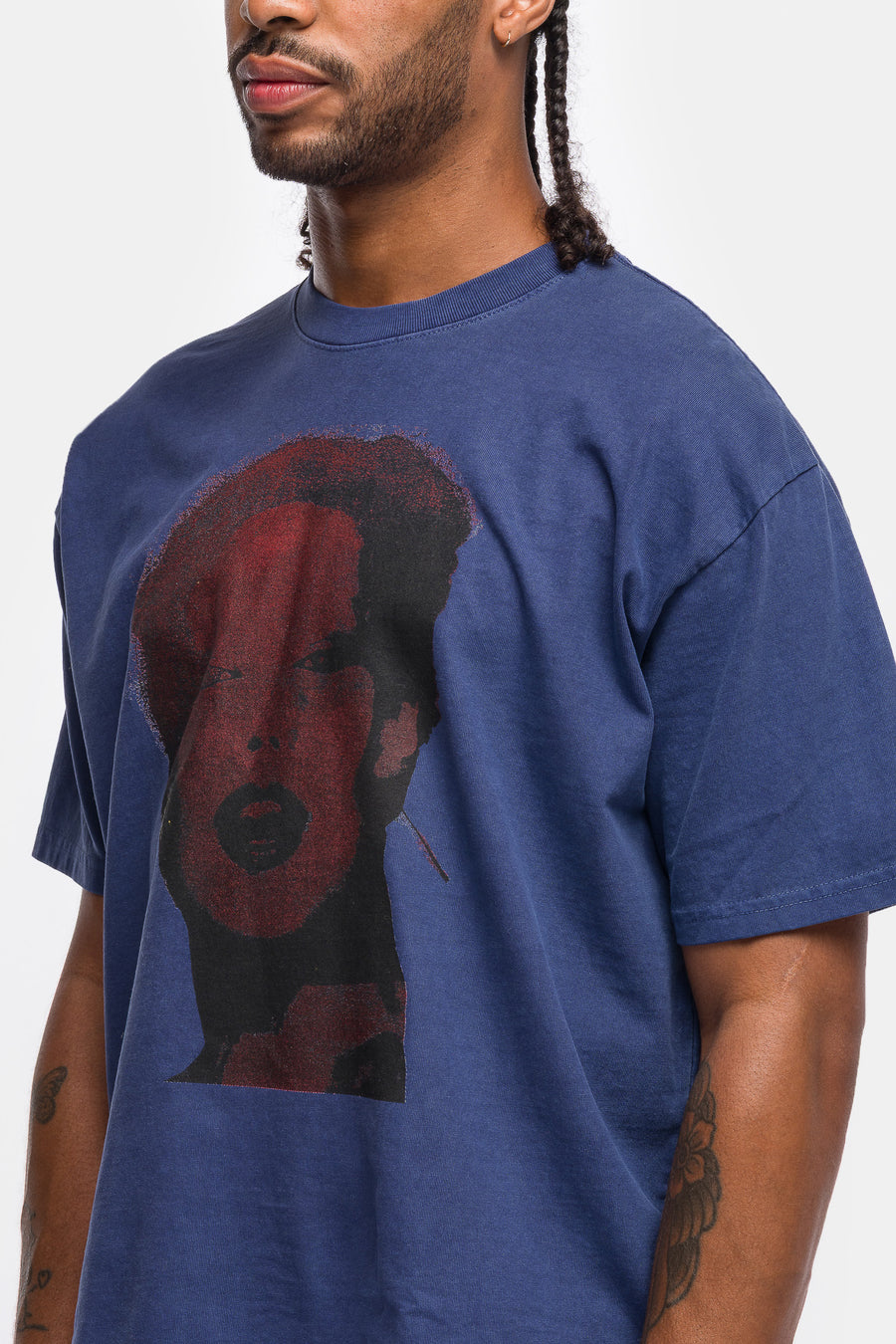 Cocoon T-Shirt in Washed Navy