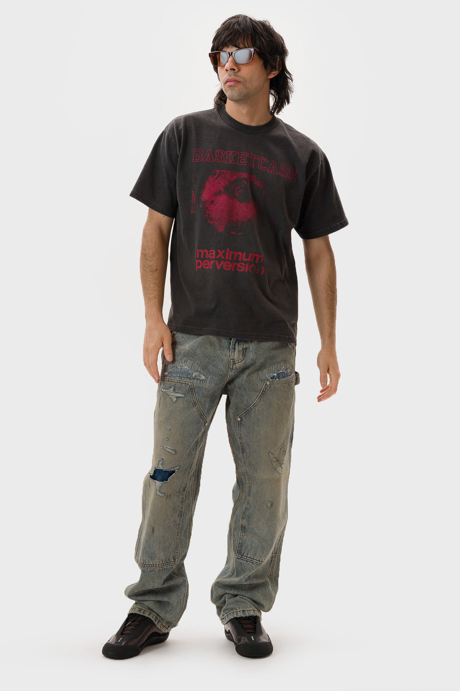 Crutch T-Shirt in Vintage Black