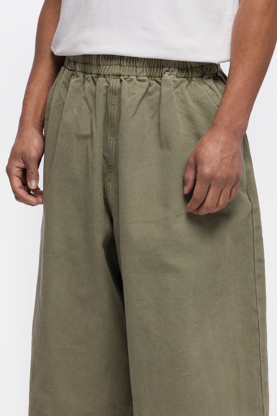Basketcase Gallery Elephant Utility Pant in Military Green - Notre