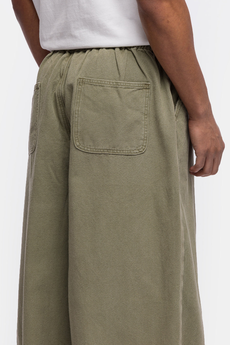Basketcase Gallery Elephant Utility Pant in Military Green - Notre