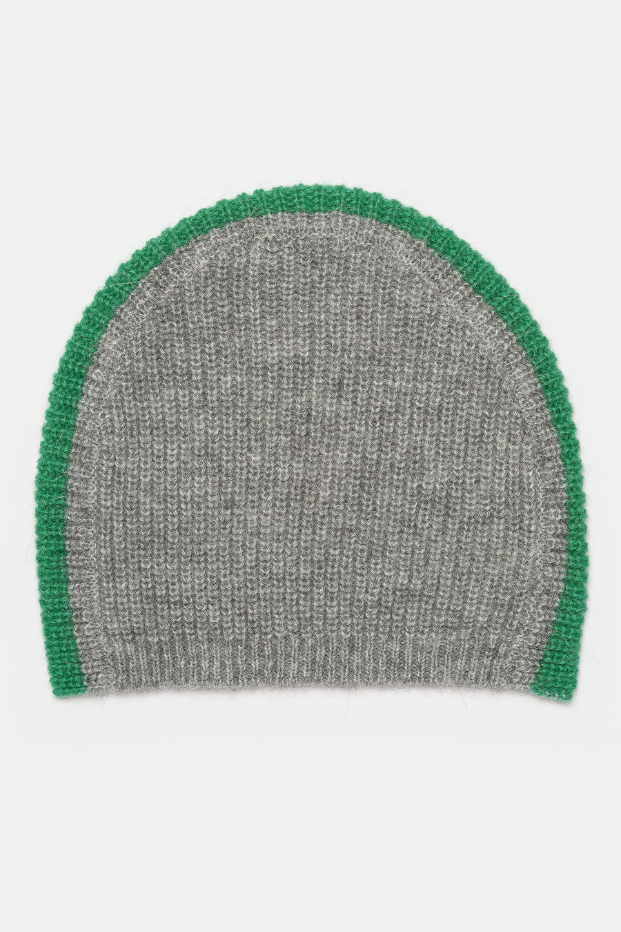 Faux Knit Skully in Grey/Green