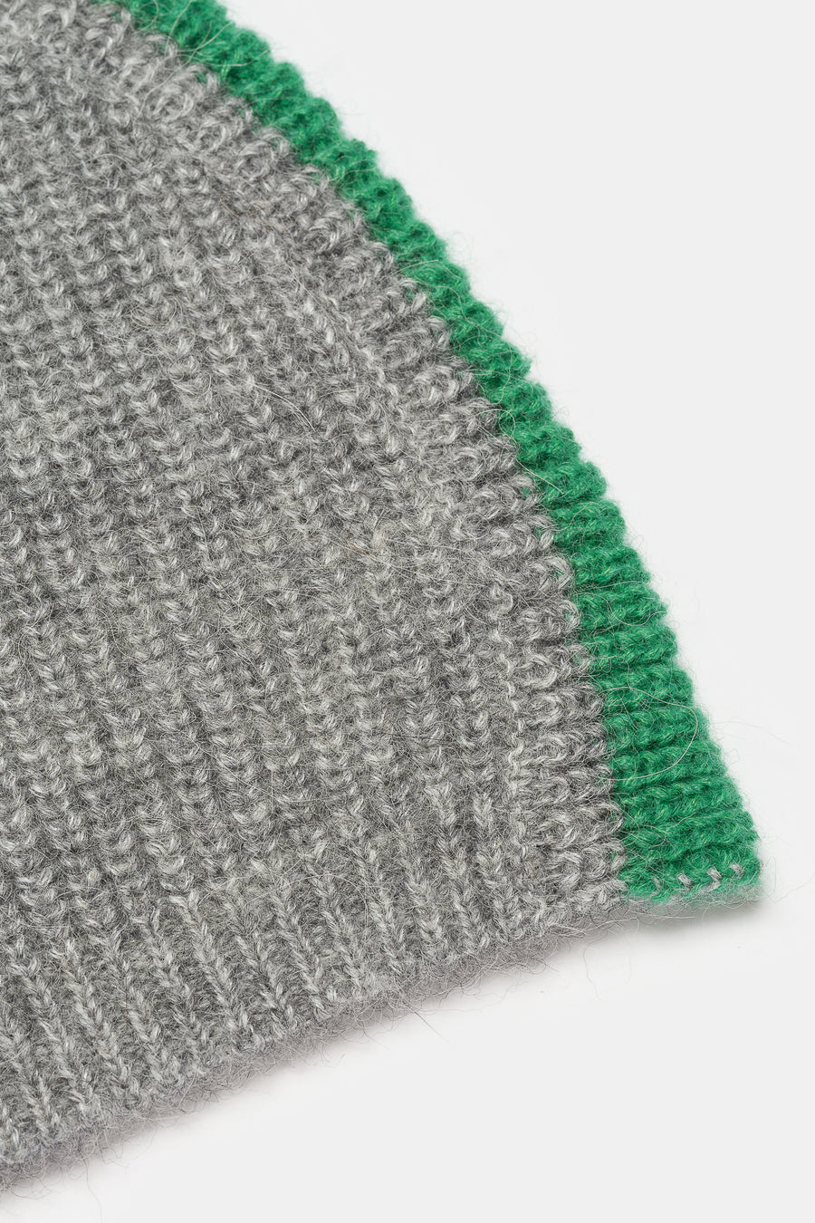 Faux Knit Skully in Grey/Green