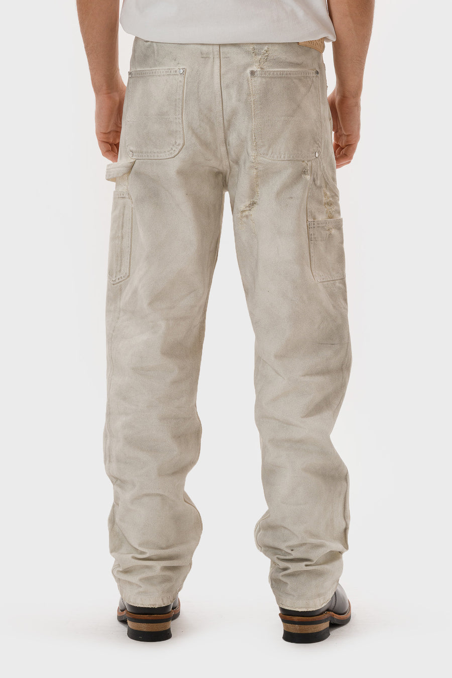 Basketcase Gallery Hench Double Knee Pant in Cream - Notre