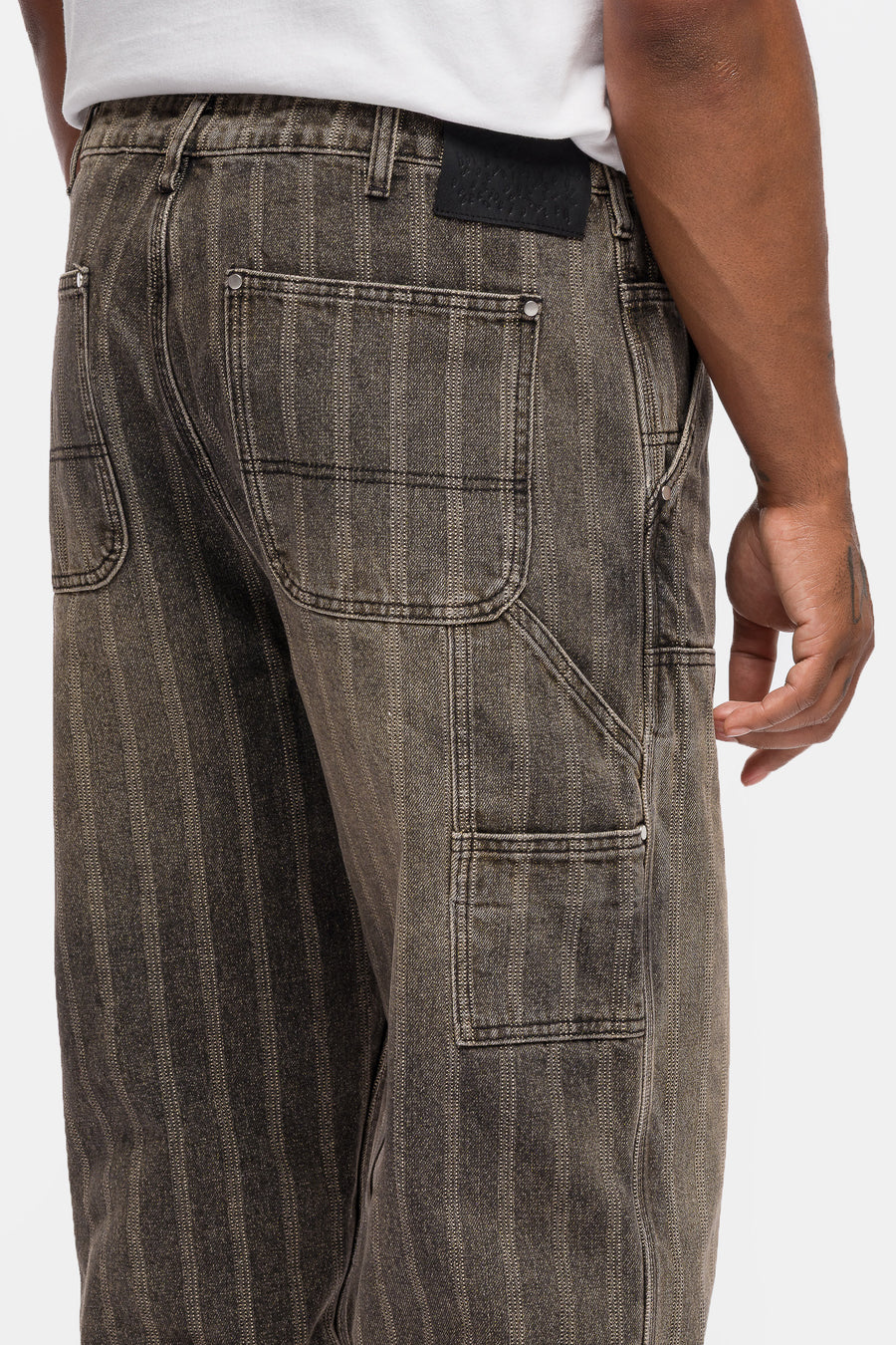 Hench Double Knee Pant in Washed Brown