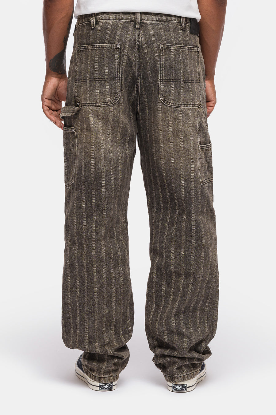 Hench Double Knee Pant in Washed Brown