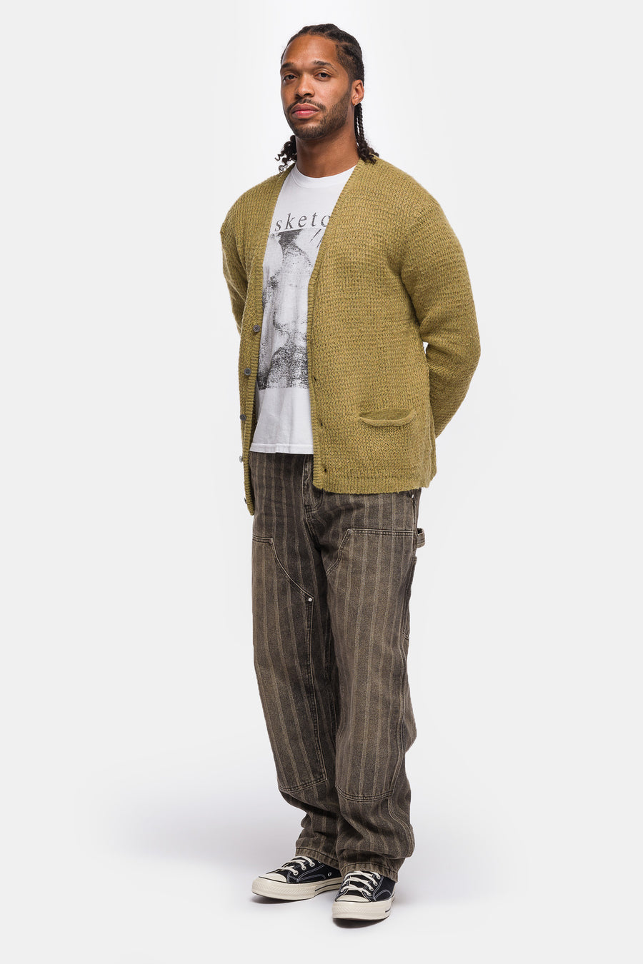 Hench Double Knee Pant in Washed Brown