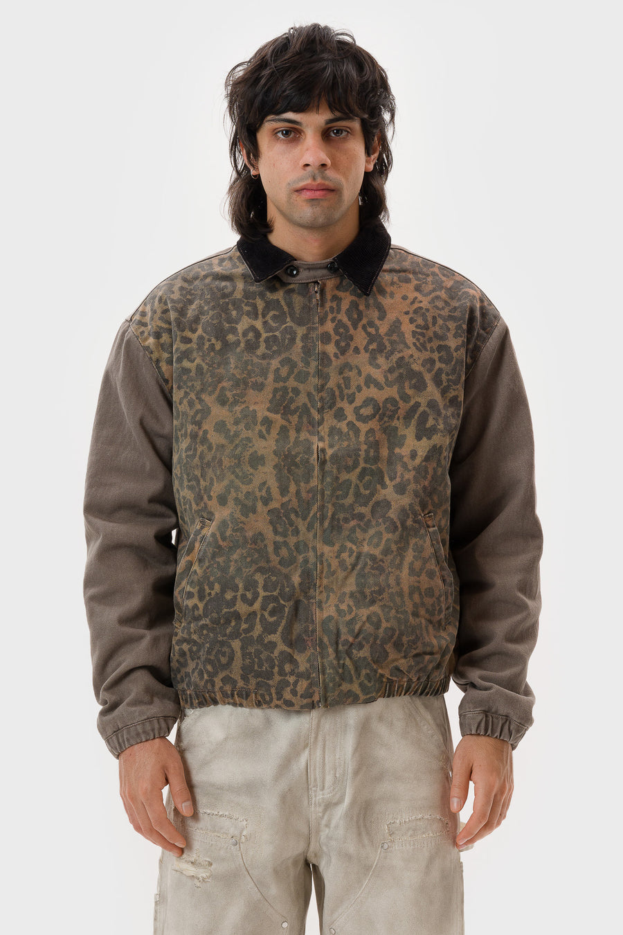Panther Grifter Jacket in Orange/Yellow/Grey