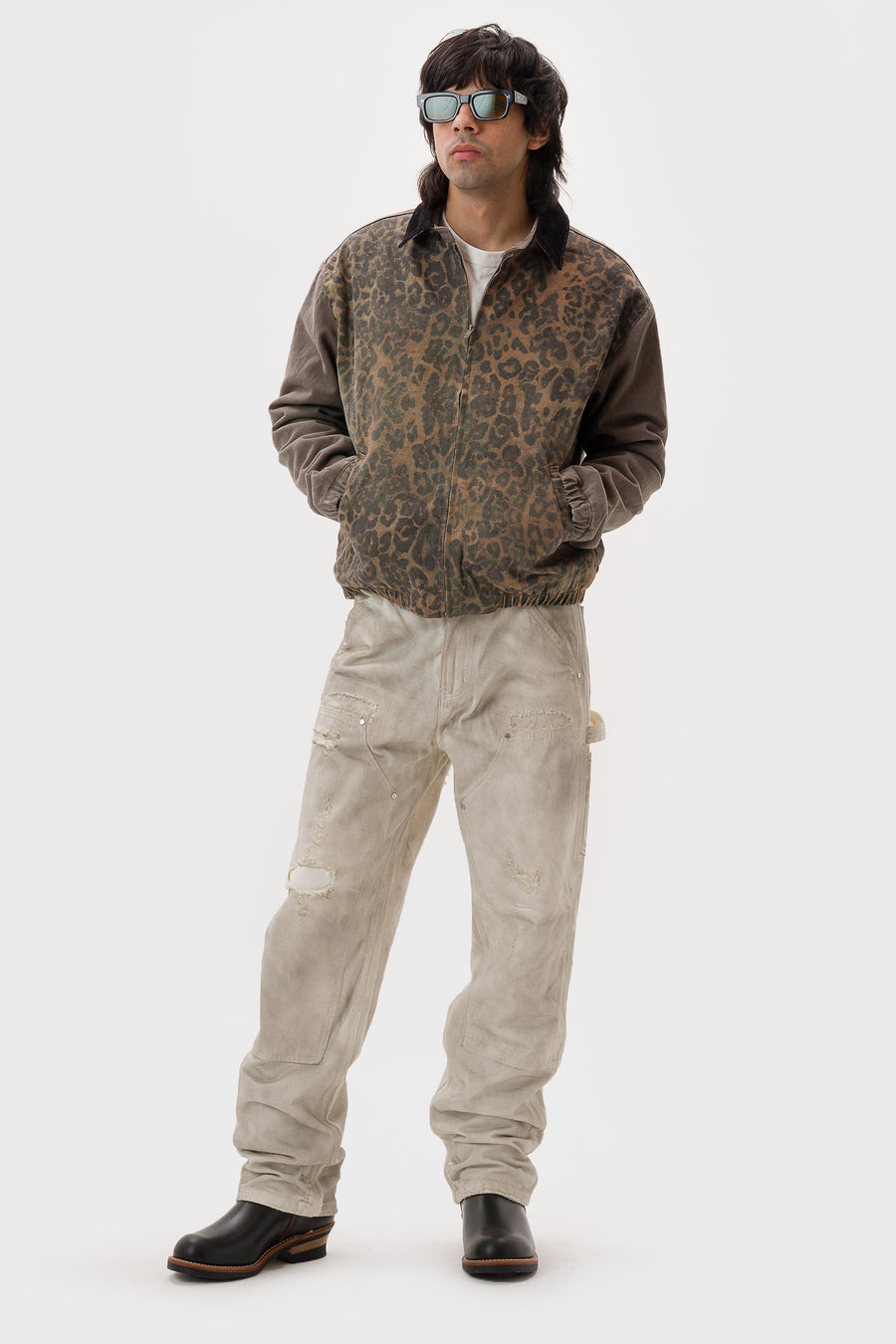 Panther Grifter Jacket in Orange/Yellow/Grey