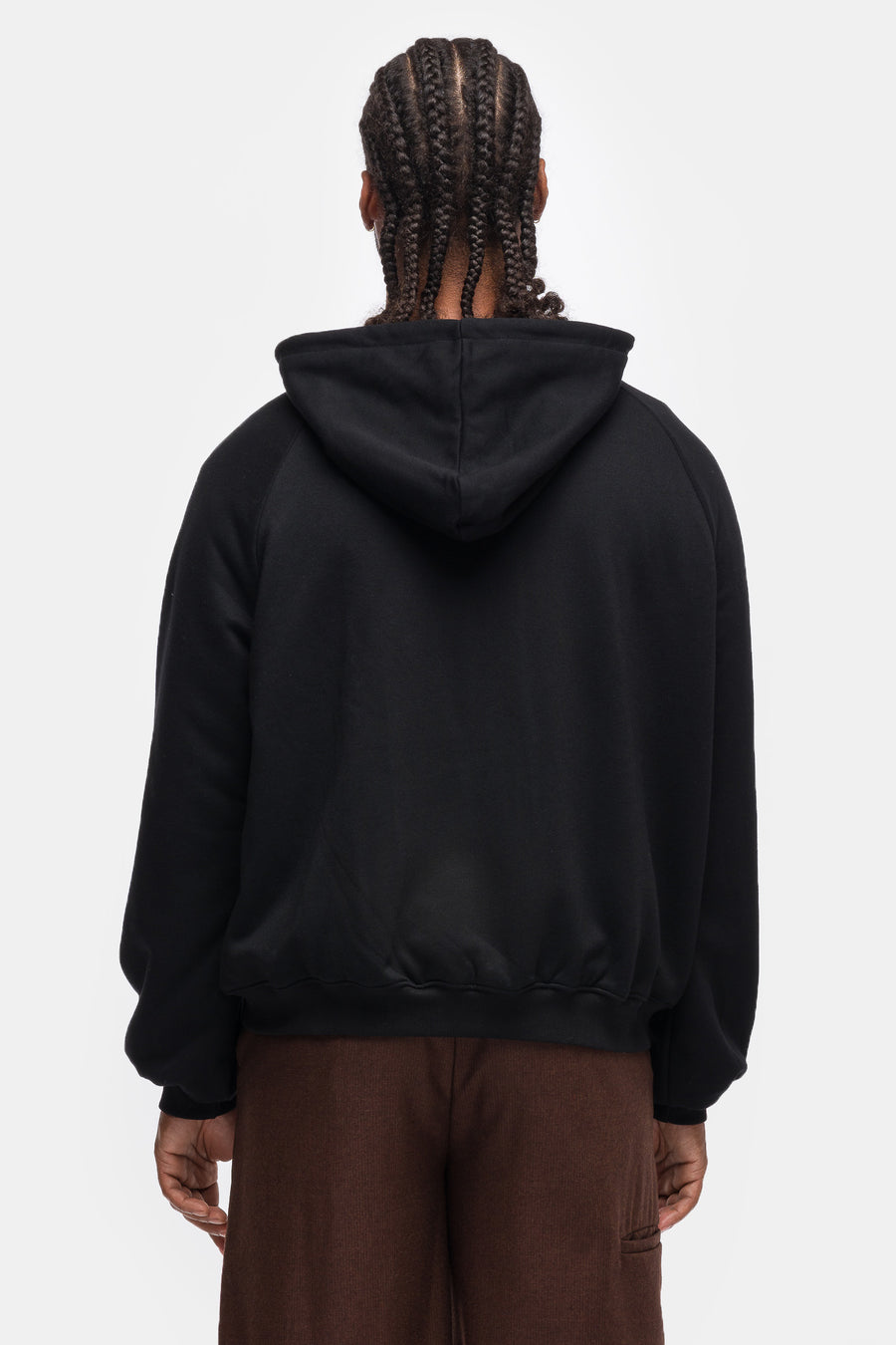 Scar Thermal Line Zip Hoodie in Black