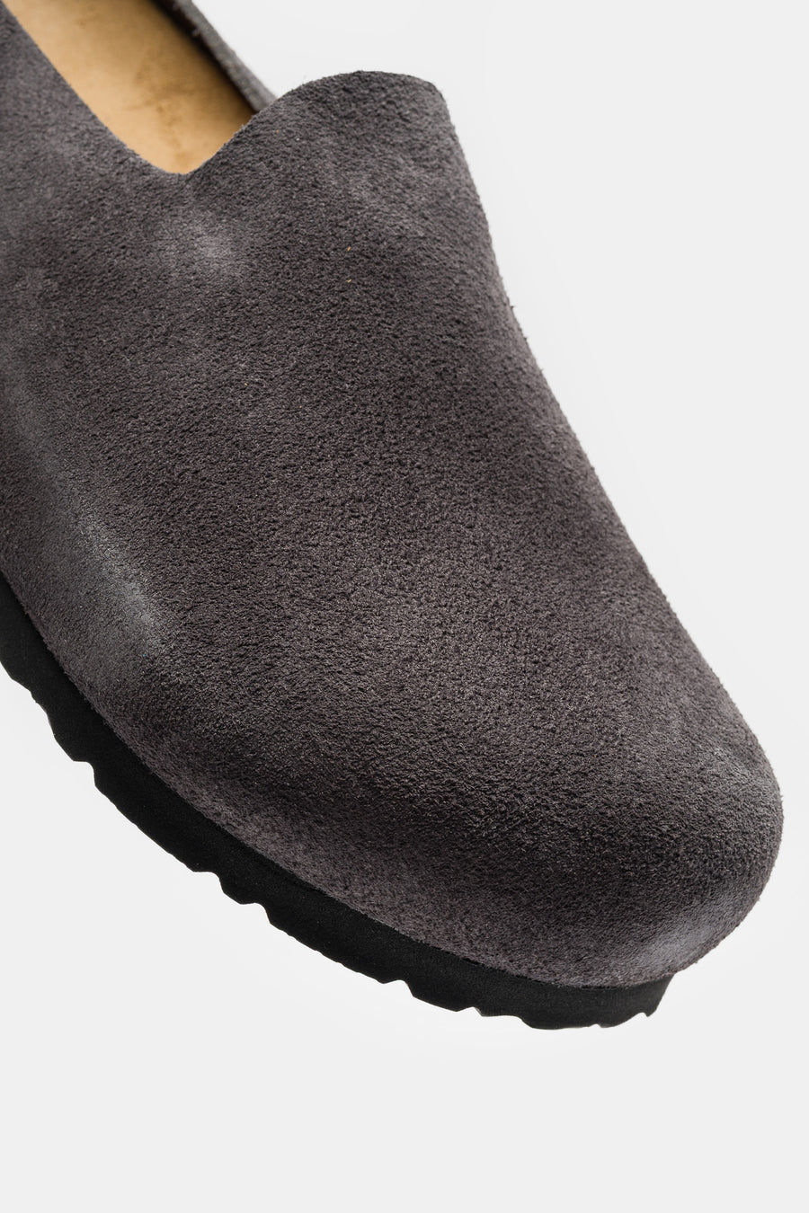 Birkenstock Amsterdam Wrapped Suede Mule in Charcoal - Notre