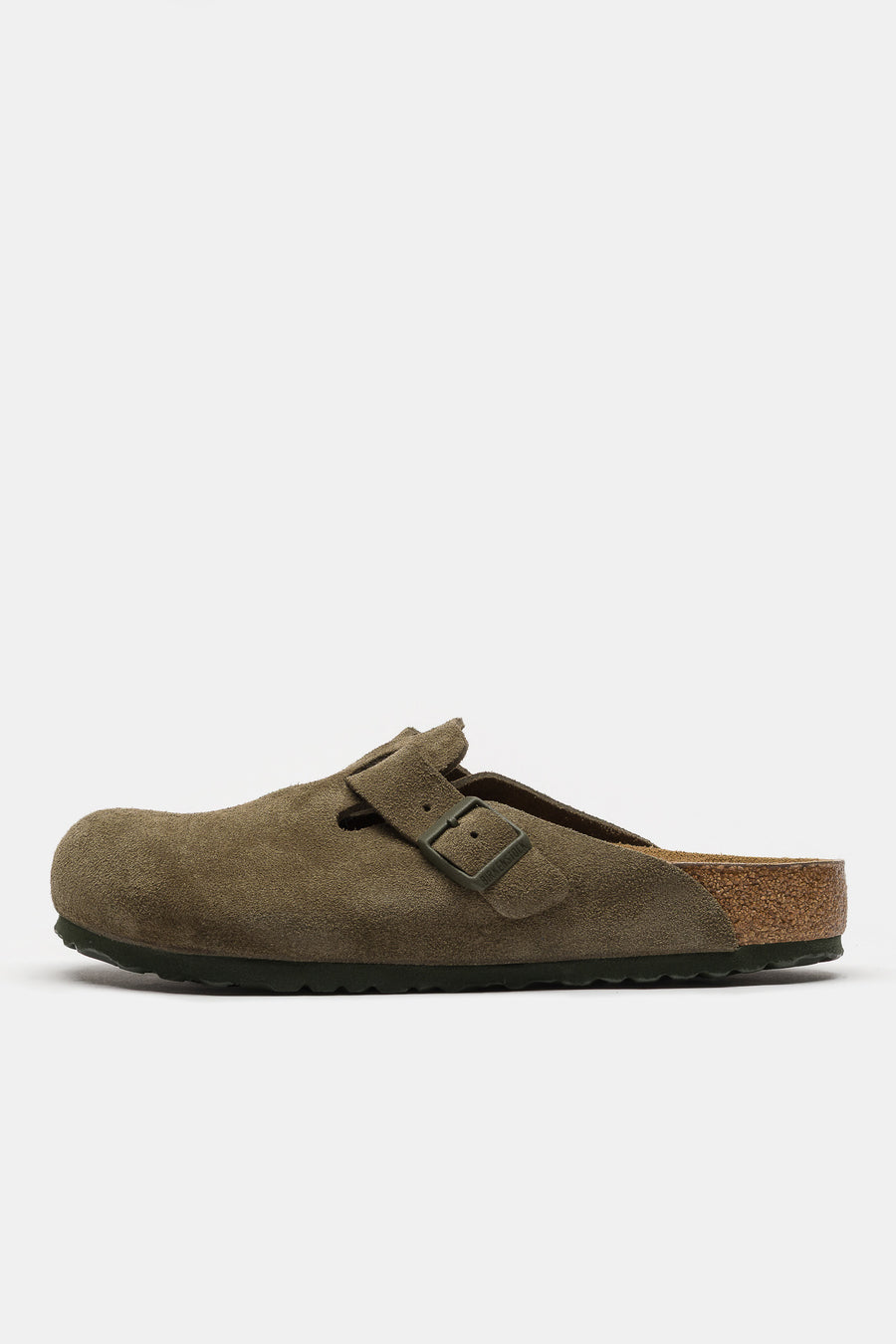 Birkenstock Boston Mule in Thyme Suede - Notre