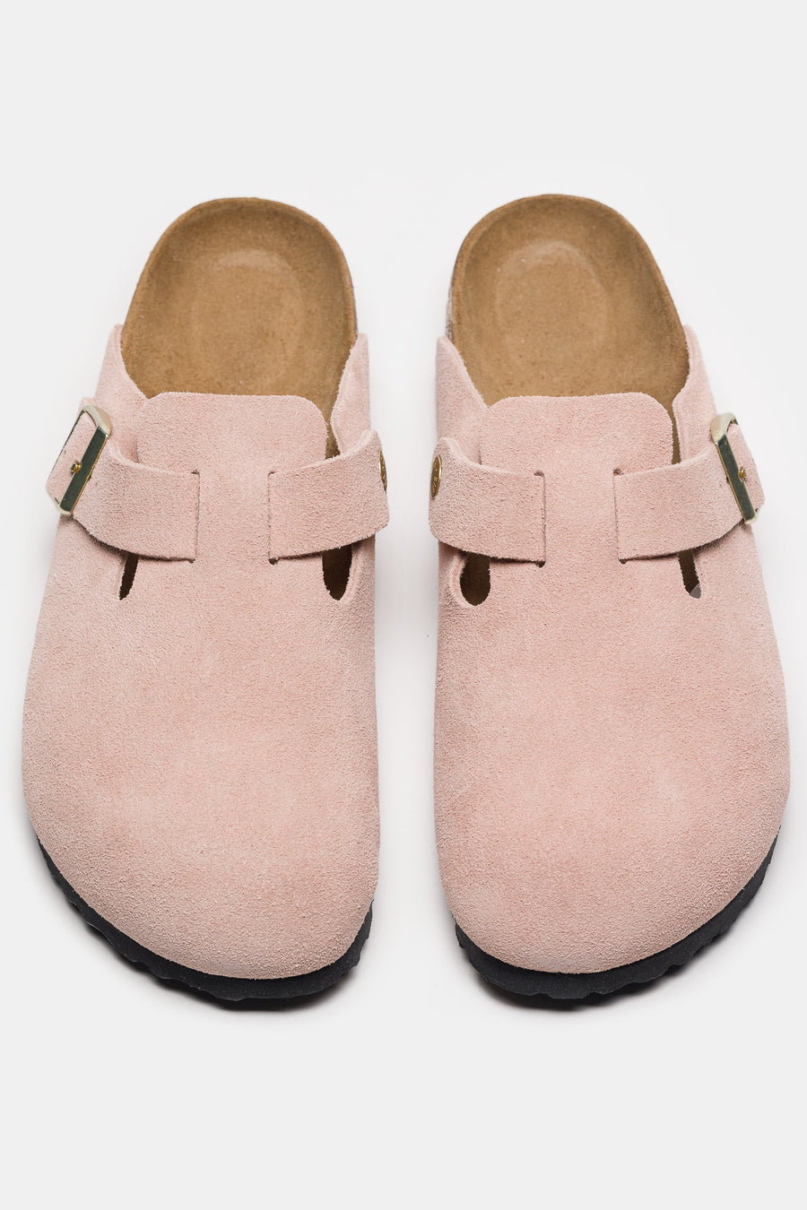 Boston Suede Mule in Light Rose