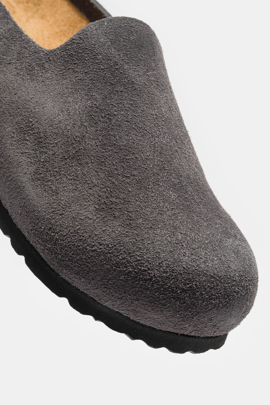 Birkenstock Women's Amsterdam Wrapped Suede Mule in Charcoal - Notre