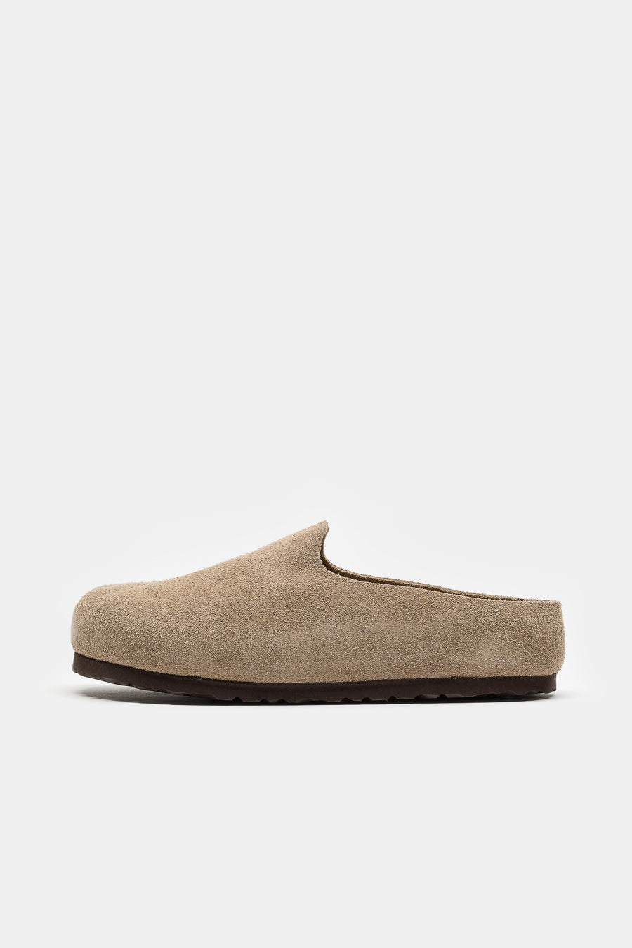 Birkenstock Women's Amsterdam Wrapped Suede Mule in Taupe - Notre