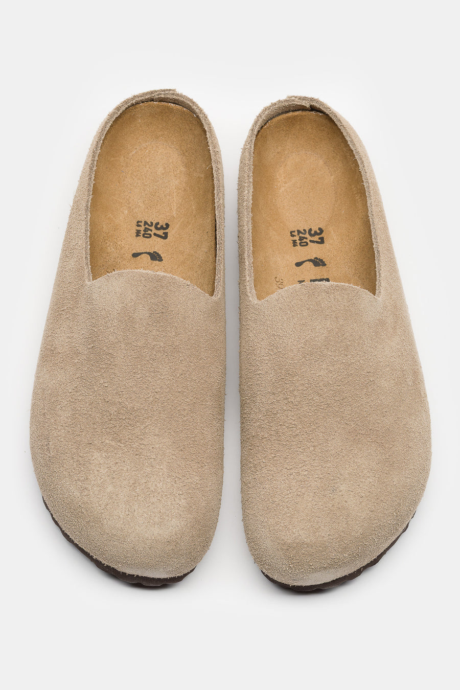 Birkenstock Women's Amsterdam Wrapped Suede Mule in Taupe - Notre