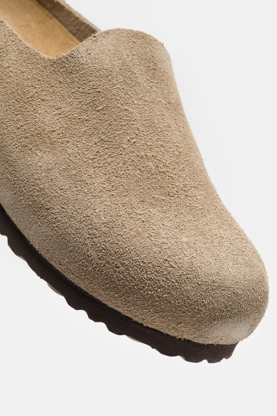 Birkenstock Women's Amsterdam Wrapped Suede Mule in Taupe - Notre