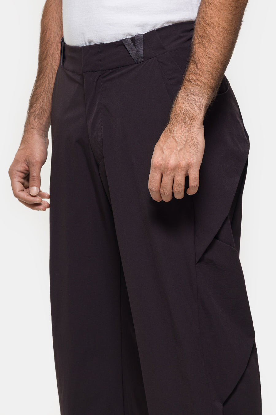 Braided Trouser in Black Bean