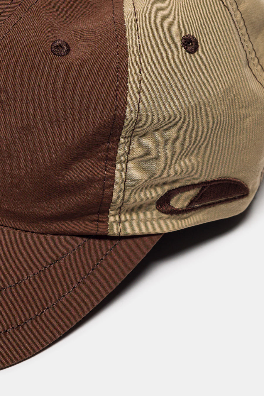Horseshoe 6 Panel Nylon Hat in Wheat/Brown