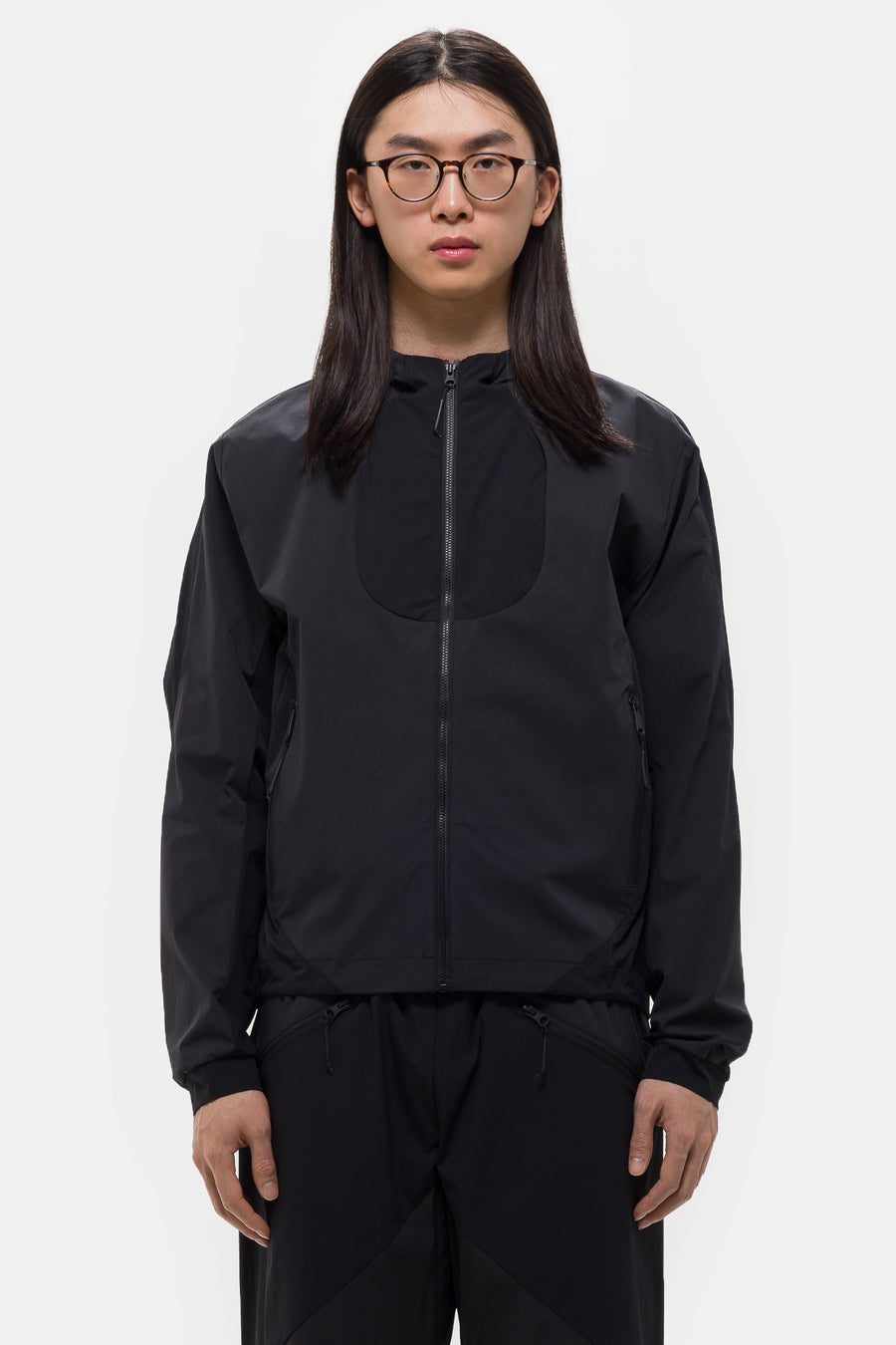 ジャケット・アウター COLIN MEREDITH Soft Comp Jacket Soft Comp Hooded Jacket in Black