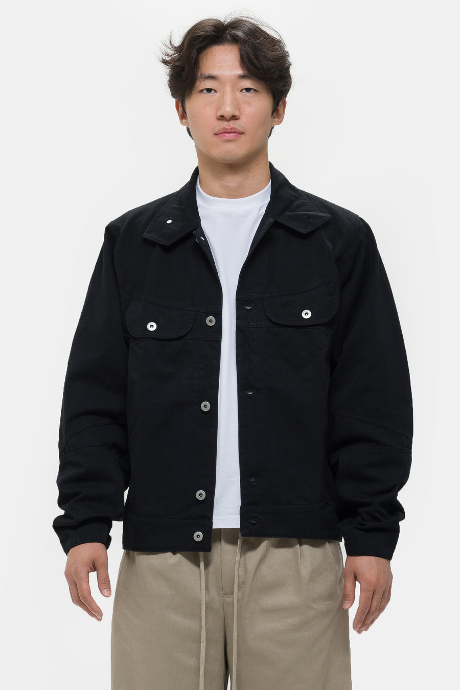 Colin Meredith Welder Button Jacket in Black - Notre