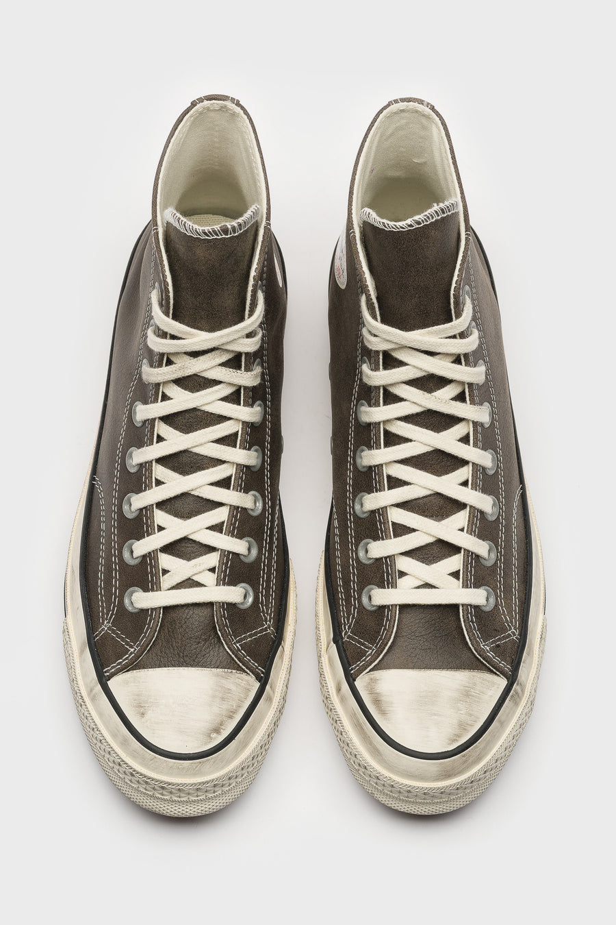 Converse Chuck 70 Burnished Leather Sneaker in Black/Egret/Blue - Notre